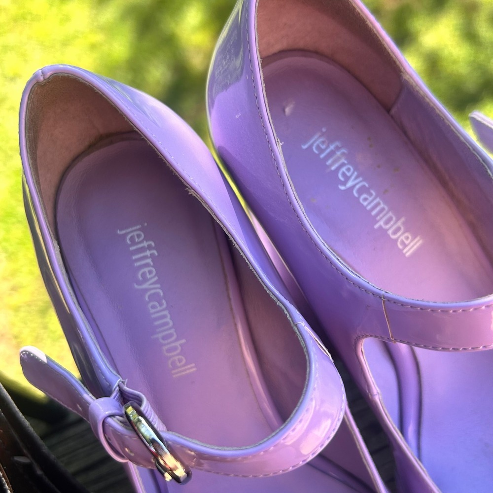Jeffrey Campbell Chillin Platform Mary Jane 6 Lavender Lilac Bratz Retro Y2K - Picture 3 of 11